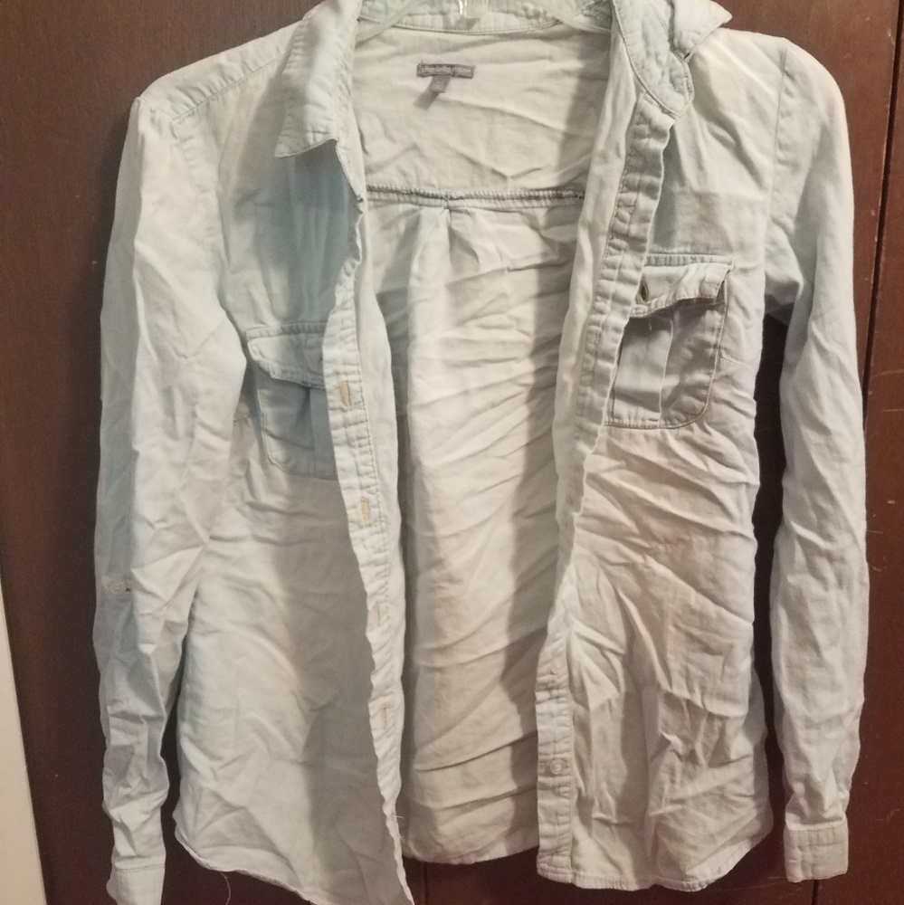 light jean colored flannel